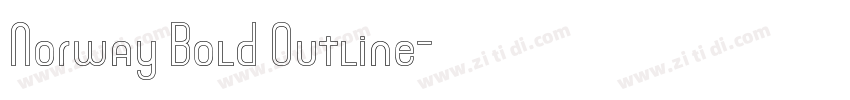 Norway Bold Outline字体转换
